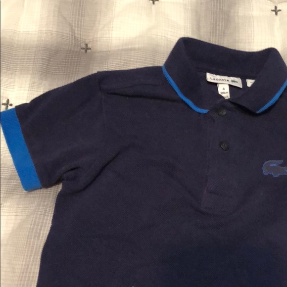 Lacoste Blue Polo 3Y - EUC - Picture 4 of 5